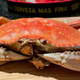 A whole Dungeness crab waiting to be cooked